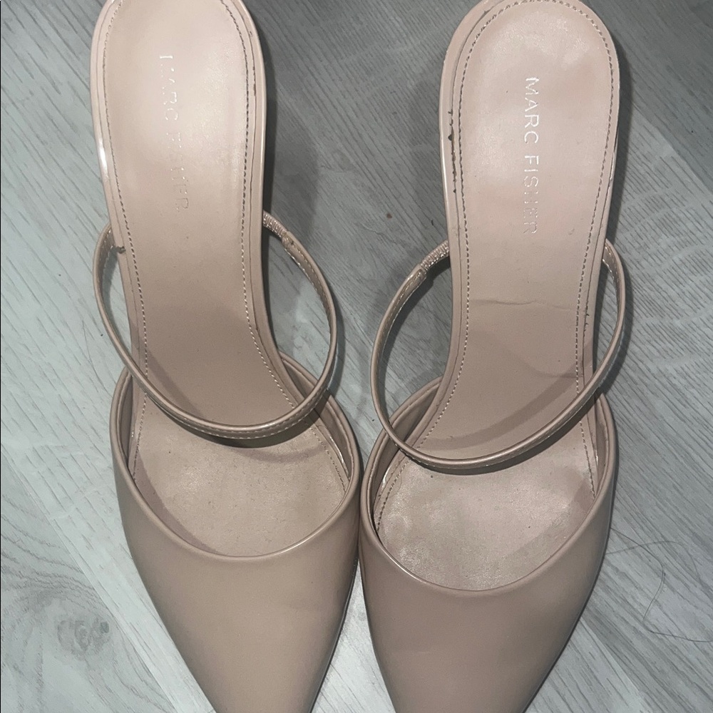 Marc Fisher Nude Pointed Heels - Picture 2 of 5
